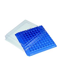 WICOM Flaschenständer, 100 Positionen (4ml Flaschen), aus Polystyrol, mit abnehm...